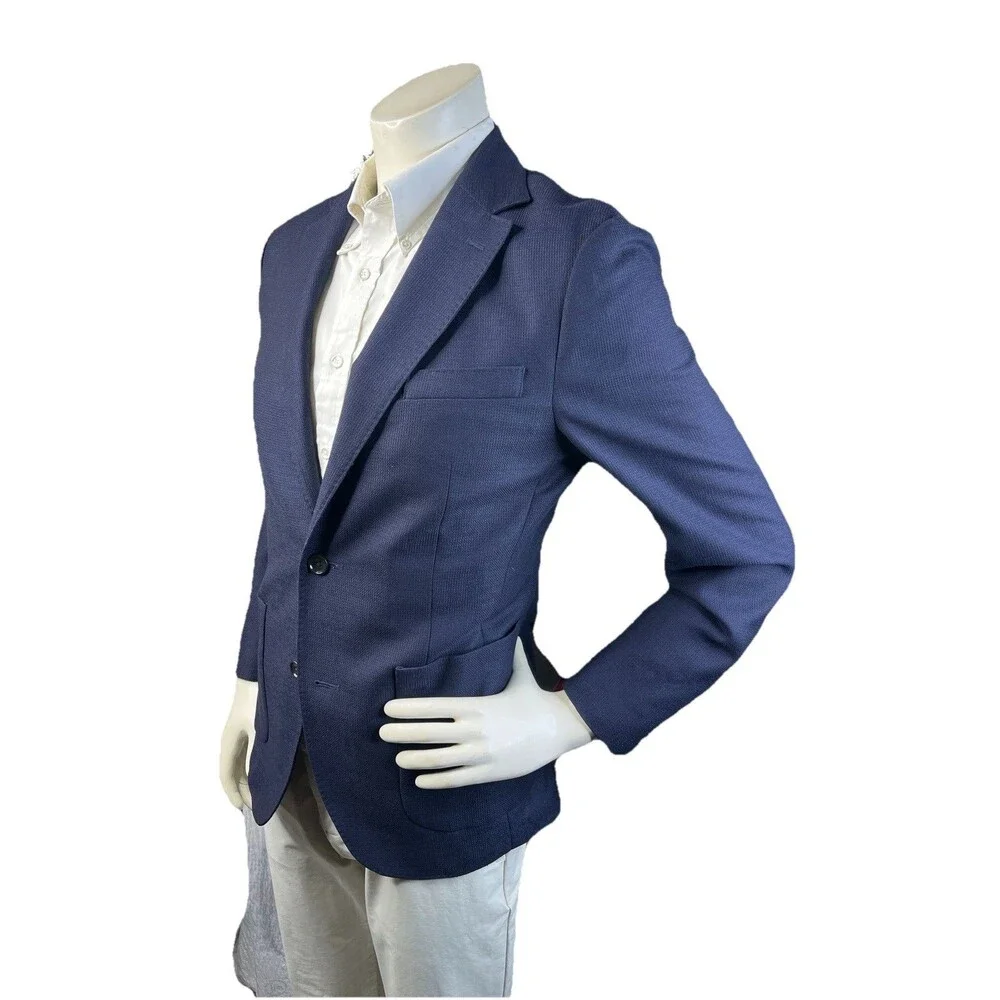 NEW Bonobos Jetsetter 38R Italian Vitale Barberis Wool Blazer Navy Athletic Fit - Picture 3 of 12